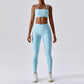 Wallace Athletics Women’s Spring Halter Seamless Gym Top - Lightweight Workout Top for Yoga, Running & Gym Sessions - Breathable, Moisture-Wicking, Flexible Fit