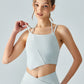 Ribbed angled tank top