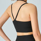 Ribbed angled tank top