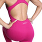 open back athletic bodysuit