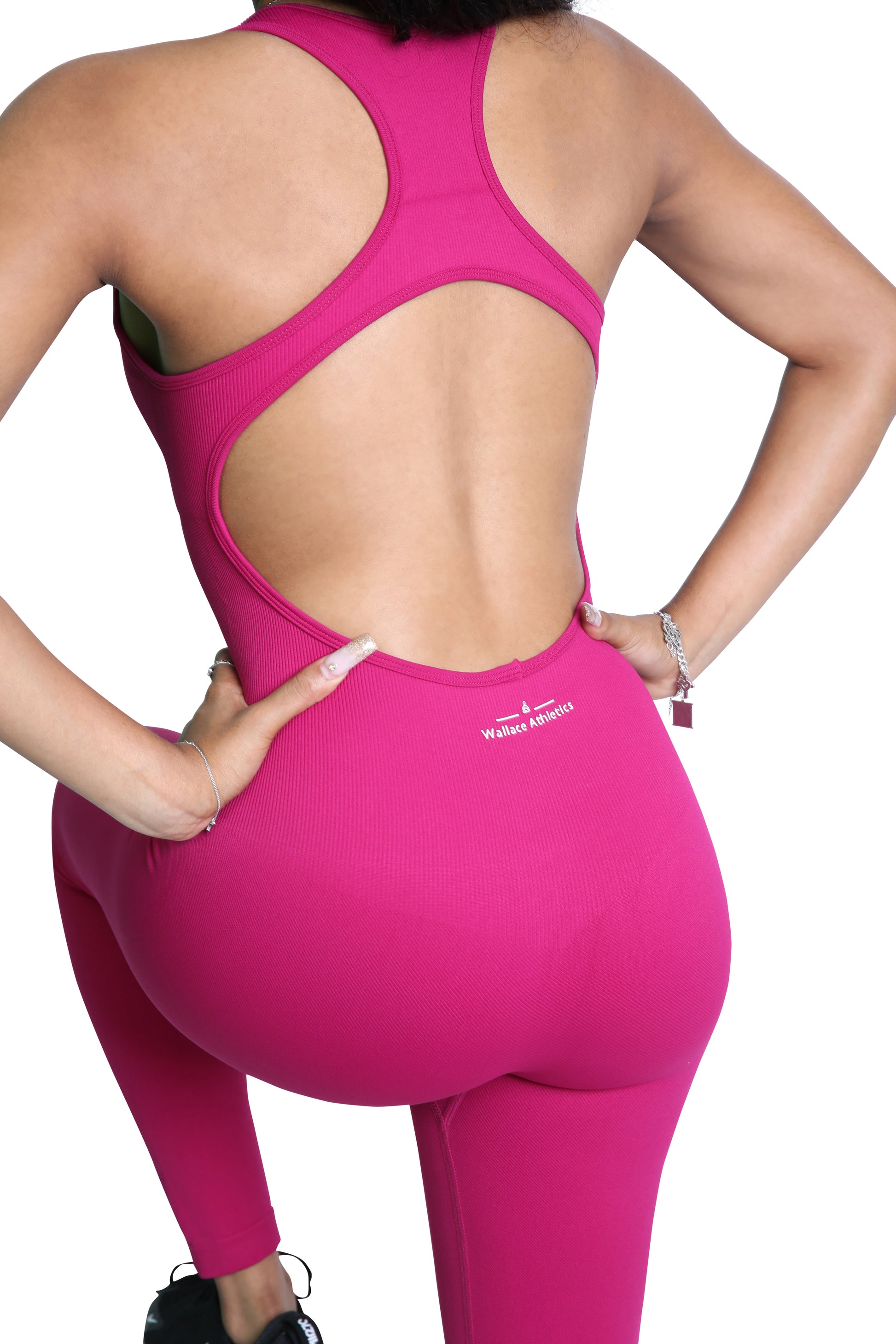 open back athletic bodysuit