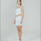 Ribbed angled short